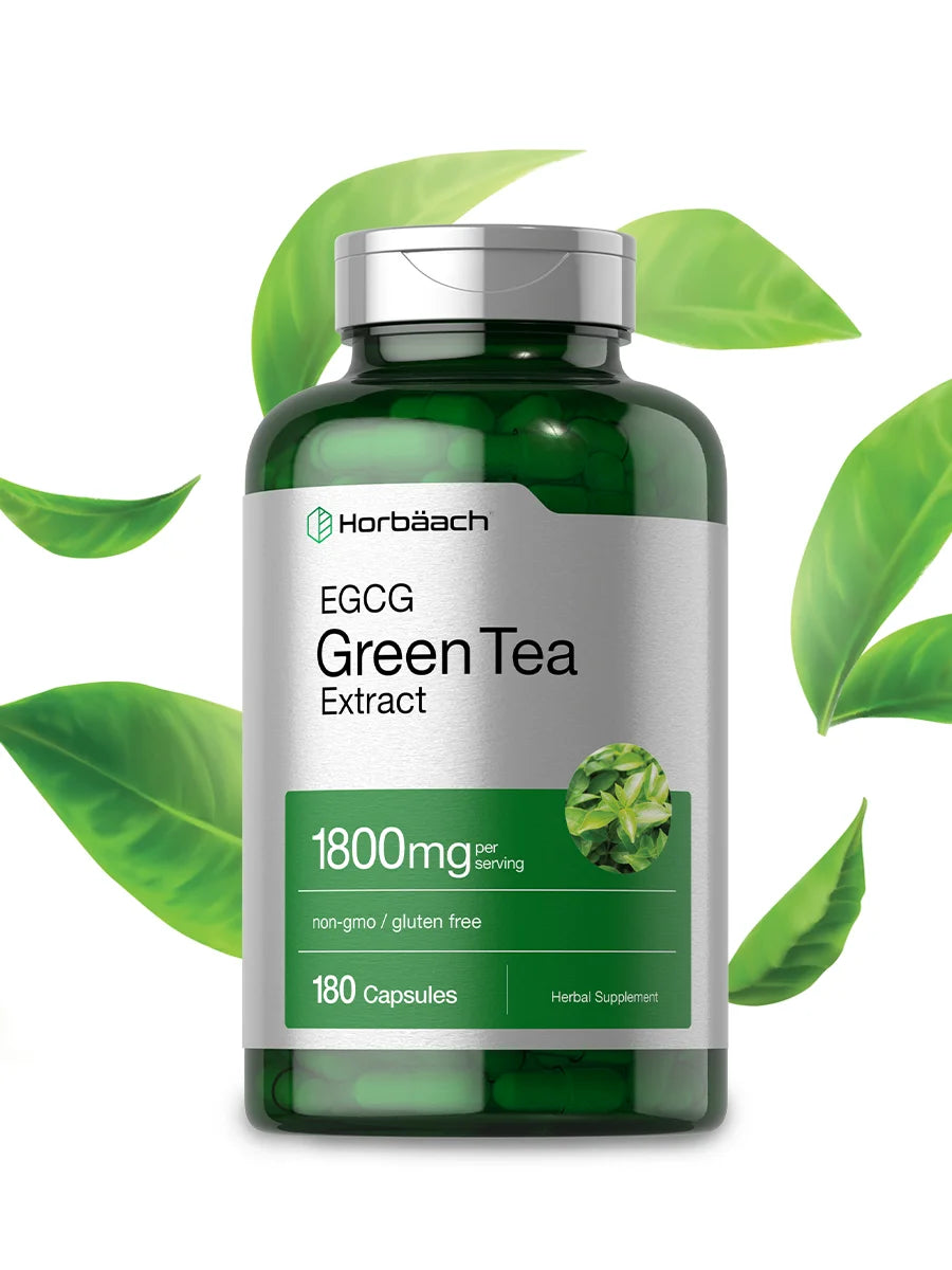 Green Tea Extract Pills - 1800 Mg - 180 Capsules