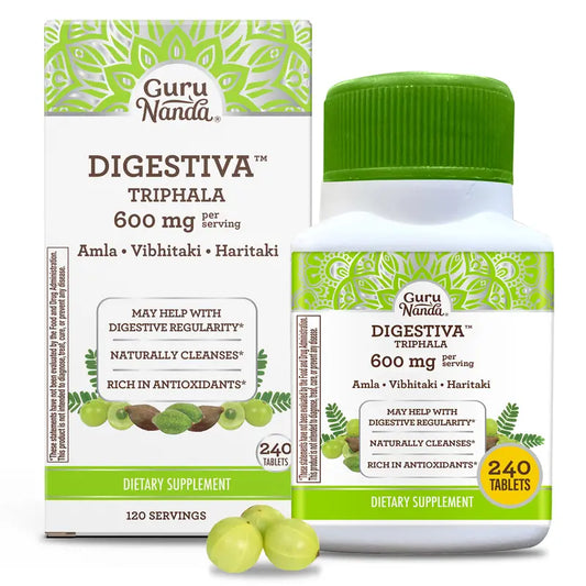 Gurunanda Digestiva Triphala - 240 Vegan Tablets